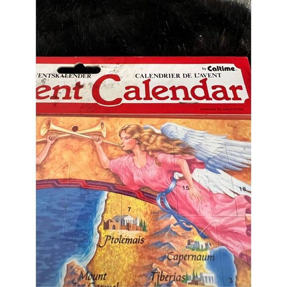 Caltime nativity advent calendar with bible references Christmas new vintage - Picture 2 of 5